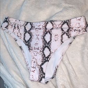 snake skin bikini bottoms